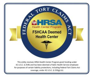 North Mississippi Primary Health Care - HRSA Health Care Program - Federal Tort Claims Act Awardee badge