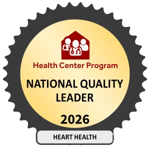 North Mississippi Primary Health Care - Health Center Program - National Quality Leader 2026 Heart Health badge